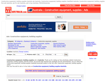 Tablet Screenshot of construction-equipment.freeadsaustralia.com