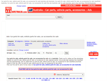 Tablet Screenshot of cars-parts-accessories.freeadsaustralia.com