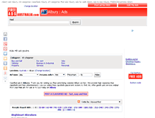 Tablet Screenshot of albury.freeadsaustralia.com