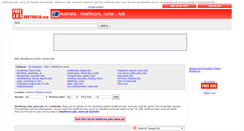 Desktop Screenshot of healthcare-nurse-jobs.freeadsaustralia.com