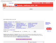 Tablet Screenshot of healthcare-nurse-jobs.freeadsaustralia.com