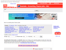 Tablet Screenshot of finance-jobs.freeadsaustralia.com