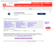 Tablet Screenshot of management-jobs.freeadsaustralia.com