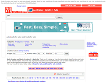 Tablet Screenshot of boats.freeadsaustralia.com
