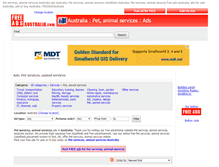 Tablet Screenshot of pet-animal-services.freeadsaustralia.com