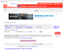 Tablet Screenshot of commercial-for-rent.freeadsaustralia.com