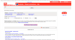 Desktop Screenshot of missed-connections.freeadsaustralia.com
