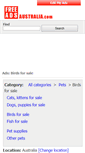 Mobile Screenshot of birds-for-sale.freeadsaustralia.com