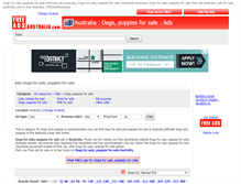 Tablet Screenshot of dogs-puppies-for-sale.freeadsaustralia.com